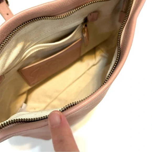 J. Crew Oslo Blush Soft Leather Crossbody Bag Excellent Condition - Picture 6 of 12